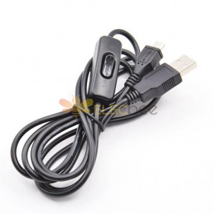 10PCS USB Power Cable With Switch ON/OFF Button For Raspberry Pi Banana Pi