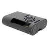 10 Uds. Funda protectora ABS negra compatible con ventilador de refrigeración para Raspberry Pi 4 Modelo B