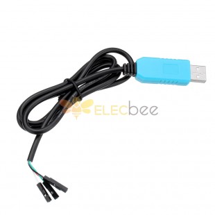 10 Stück USB-zu-UART-TTL-Verlängerungskabelmodul 4-poliger 4P-Seriell-Adapter Download-Kabelmodul für Raspberry Pi 3Generation