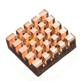 Kit de aletas de refrigeración de disipador de calor de cobre puro de 15 piezas para Raspberry Pi