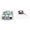 20pcs Transparent Protective ABS Case Support Cooling Fan for Raspberry Pi 4 Model B