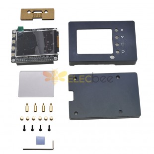 2,4-Zoll-TFT-Touchscreen-Metallgehäuse mit 6 Tasten für Raspberry Pi 4B/3B+