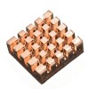 Kit de aleta de enfriamiento de disipador de calor de cobre puro de 3 piezas para Raspberry Pi