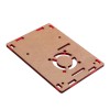 3 Pcs Red Acrylic Wall Mounted Protective Case Support Cooling Fan for Raspberry Pi 4 Model B