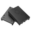 3 conjuntos de caixa ABS preto com mini ventilador e kit dissipador de calor para Raspberry Pi 3B