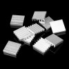 30 peças 13*13mm dissipador de calor de alumínio chip radiador cpu para raspberry pi