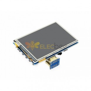 3,5 Zoll resistiver Touchscreen 480 x 320 IPS HDMI LCD für Raspberry Pi