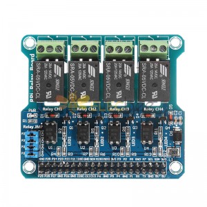 Carte relais 40Pin Compatible 4 canaux 5A 250V AC/30V DC pour Raspberry Pi A +/B +/2B/3B