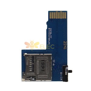 RaspberryPi用の5PCSデュアルマイクロSDカードアダプター