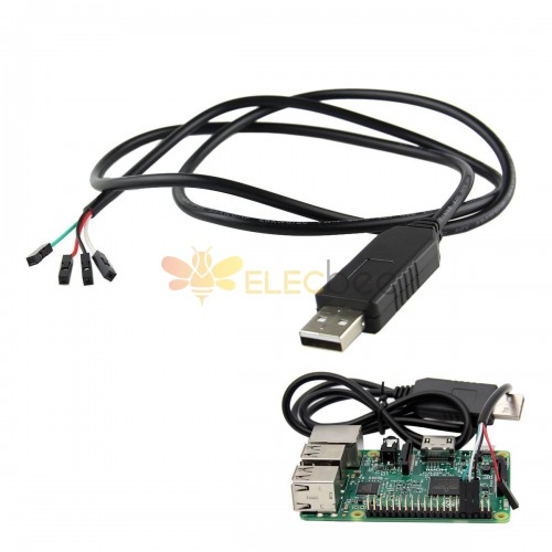 Cable de puerto serie de depuración USB a TTL de 5 piezas para puerto Raspberry Pi 3B 2B / COM