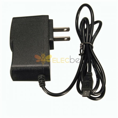 5V 2A 美國插頭微型插孔充電器適配器電纜電源適用於樹莓派 B+ B