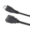 5V/2.5A Micro USB 母对公延长电源线，带开/关开关，适用于 Raspberry Pi
