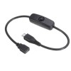 5 шт. 5 В/2,5 А Micro USB женский-мужской удлинительный кабель питания с переключателем включения/выключения для Raspberry Pi