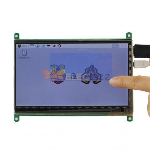 Pantalla táctil capacitiva HD de 7 pulgadas TFT LCD para Raspberry Pi B/B+/Pi2