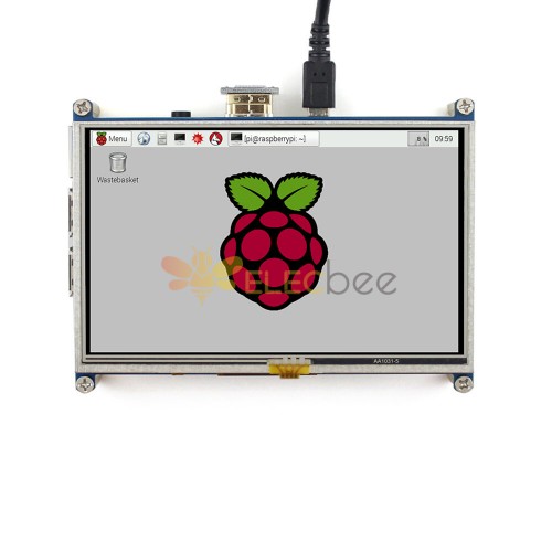 用于树莓派的 800x480 5 英寸电阻式触摸屏 LCD HDMI 接口