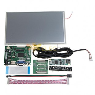 Pantalla táctil LCD de 9 pulgadas 1024x600 + placa de controlador HDMI/VGA para Raspberry Pi