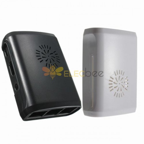 Boîtier de protection pour Raspberry Pi 4 (noir) - ventilateur compris