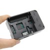 Ventilador de refrigeración de soporte de carcasa de carcasa ABS para Raspberry Pi modelo 3B / 2B / B+ Black