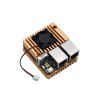 NanoPi R2S 開源 ARM 板 DIY 部件的全金屬保護殼 金色