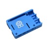 Custodia in lega di alluminio Custodia ultrasottile in metallo CNC con raffreddamento passivo Custodia blu per Raspberry Pi 4 Modello B