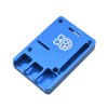 Custodia in lega di alluminio Custodia ultrasottile in metallo CNC con raffreddamento passivo Custodia blu per Raspberry Pi 4 Modello B