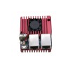 Aluminum Alloy RED Metal Protective Cover with Cooling Fan + Nanopi R2S Mainboard DIY Kit