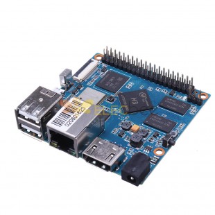 Banana PI BPI-M2+ H3 Quad-Core Cortex-A7 H.265/HEVC 4K 1 GB DDR3 8 GB eMMC mit WIFI und Bluetooth Onboard Single Board Computer Development Board Mini-PC-Lernboard
