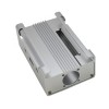 Funda protectora de aleación de aluminio negra/plateada + ventilador de refrigeración + Kit de disipador térmico para Raspberry Pi 3B Silver