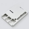 Schwarz / Silber CNC-Aluminiumlegierung Thin Metal Box Schutzhülle für Raspberry Pi 4 Model B Silver