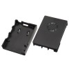 黑色 ABS 外殼外殼盒，帶迷你冷卻風扇和散熱器套件，適用於 Raspberry Pi 3B