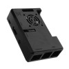 Caja negra ABS Exclouse Box con orificio para ventilador para Raspberry PI 3 Modelo B+