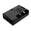 حافظة سوداء ABS Exclouse Box مع فتحة مروحة لـ Raspberry PI 3 موديل B +