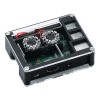 Black Acrylic Case Support Dual Cooling Fans For Raspberry Pi 3B+ Board