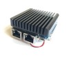 Black Aluminum Alloy Metal Cooling Shell with NanoPi R2s Mainboard Super Cooling Protective Case with Cooling Fan