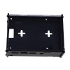 黑色 DIY 亞克力盒外殼帶螺絲和黑色薄銅鋁散熱器，適用於 3.5 英寸 TFT 屏幕樹莓派 4B