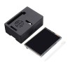 Capa protetora preta + kit de exibição de 3,5 polegadas para Raspberry Pi 3B+/3B/2B