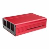 Черный/красный защитный чехол из алюминиевого сплава для Raspberry Pi 3 Model B+(plus)