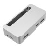 黑色/银色 ZV1 CNC 铝合金保护壳外壳盒带螺丝刀适用于树莓派零 Silver