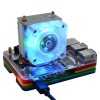 Black/Transparent/RGB Colorful 5-Layer Acrylic Case + Super Heat Dissipation ICE-Tower CPU V2.0 Cooling Fan Kit for Raspberry Pi 4B