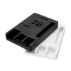 Caja protectora negra/blanca ultradelgada V8 ABS para Raspberry Pi B+/2/3 Modelo B Black