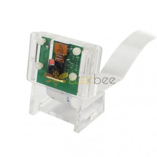 Módulo de cámara Caja de soporte transparente Kit de soporte de acrílico para Raspberry Pi A