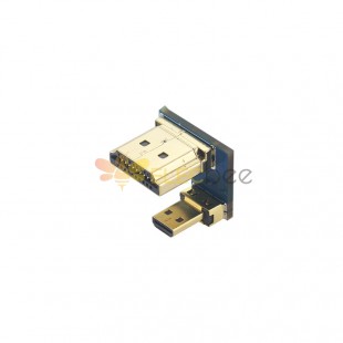 10 Stück HDMI Adapter HDMI Stecker auf Micro HDMI Stecker Adapter Konverter Hochgeschwindigkeitsstecker für Raspberry Pi 4B