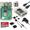 2GB RAM Raspberry Pi 4B + 保护盒 + 电源 + 32/64GB 存储卡 +Micro HDMI DIY 套件 32G EU Plug