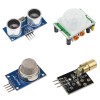 C0987 Kit 16 moduli sensore per Raspberry Pi Sensore umano Sensore di fumo Modulo sensore goccia di pioggia