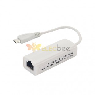 C1672 Mikro USB - RJ45 İnternet Arayüzü Uyarlama Kablosu Raspberry Pi Zero 1.3/W için RJ45 Gigabit Ethernet Portu Beyaz