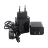 C1900 Split Style Power Supply Kit Charger and Type-C Switch Line 5V3A EU/US Plug for Raspberry Pi 4B