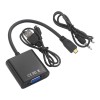 Convertidor de señal de video C2331 Micro HDMI a VGA con función de fuente de alimentación Adaptador de pantalla para Raspberry Pi