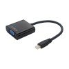 Convertidor de señal de video C2331 Micro HDMI a VGA con función de fuente de alimentación Adaptador de pantalla para Raspberry Pi