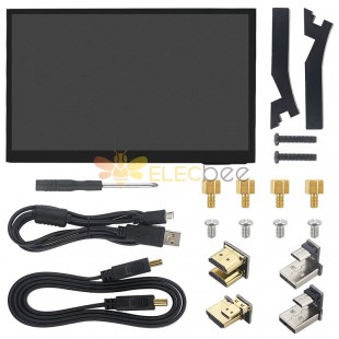 C2735 10.1 英寸 1024*600 IPS USB HDMI 便携式显示器电容式 Pi 显示驱动器免费用于树莓派