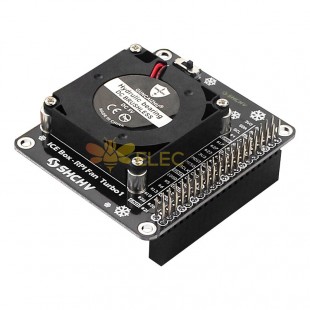C2895 LED Dual Cooling Fan Module GPIO Erweiterungsplatine für Raspberry Pi 4B/3B+/3B